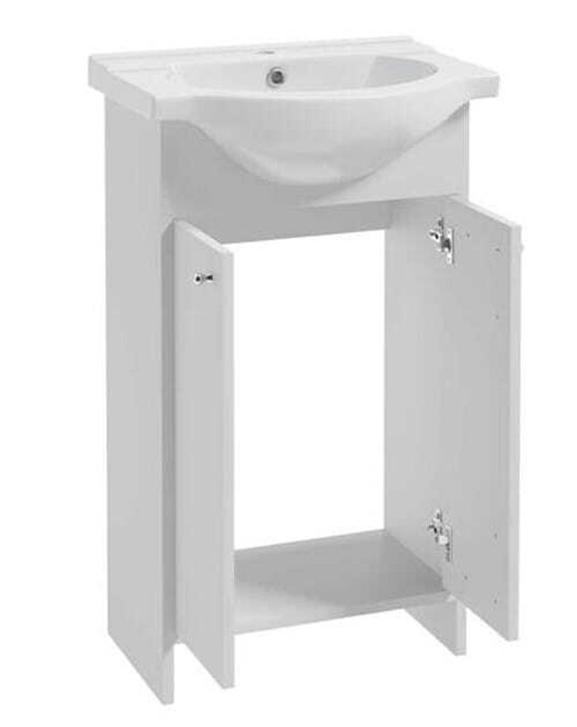 Domodomo Mobile da bagno con lavabo 85 x 50 x 25,5 cm Immagine del prodotto 