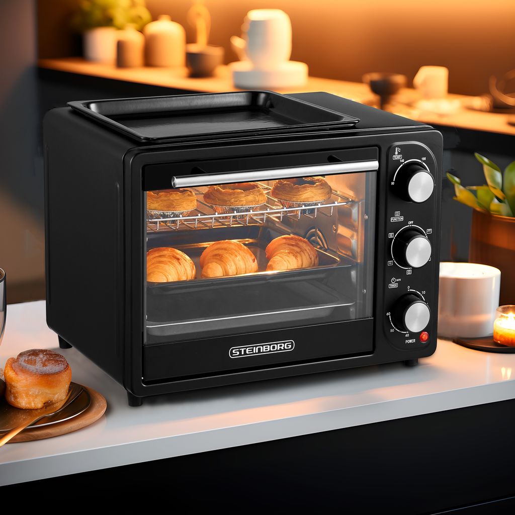 Steinborg 3 w 1 mini piekarnik z rusztem | 20 litrów | piec Zdjęcie produktu 6
