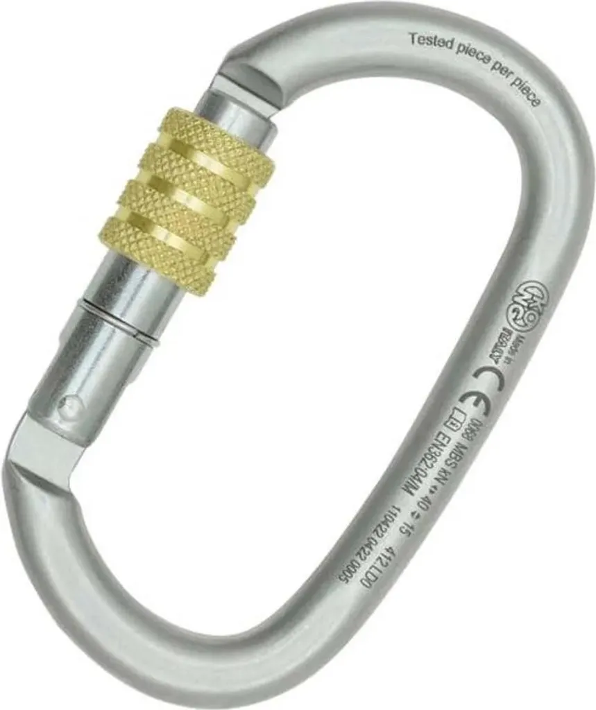 Mousqueton Kong Lunar Argenté en Aluminium Léger - Taille Unique One Size