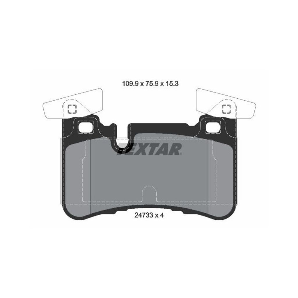 Textar Bremsbeläge hinten für Mercedes C-Klasse W204 CLS E-Klasse W212