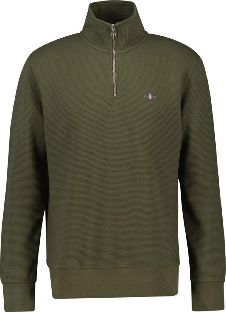 Gant - Sweatshirt für Herren, mit halbem Reißverschluss GT11632 (XL) (Grün)