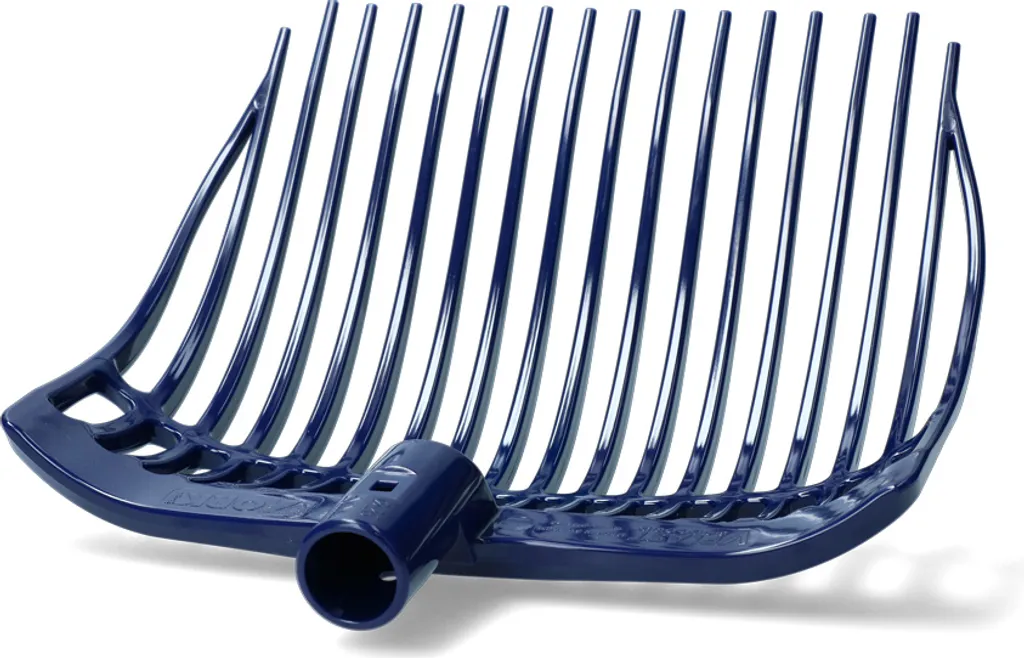 Forca da letame in plastica blu medio senza manico