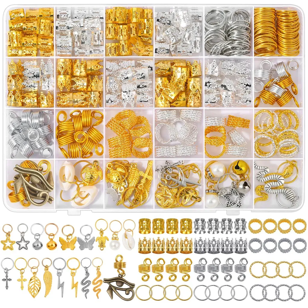 Décorez vos Tresses sans les Abîmer - 294 Accessoires Doux en Aluminium