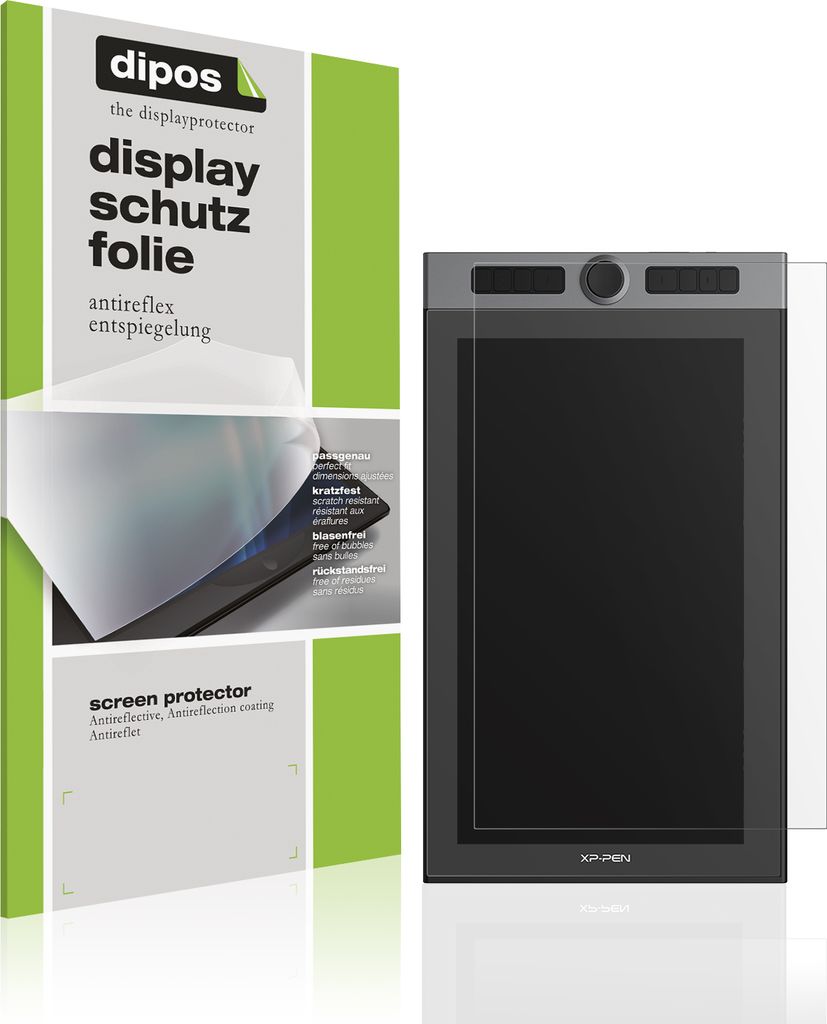 2x Schutzfolie für XP-Pen Artist Pro 16 1. Gen matt Displayschutzfolie Folie Display Schutz dipos