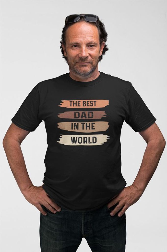 D&B Uni Polo ST00222 Best Dad Schwarz-Größe L