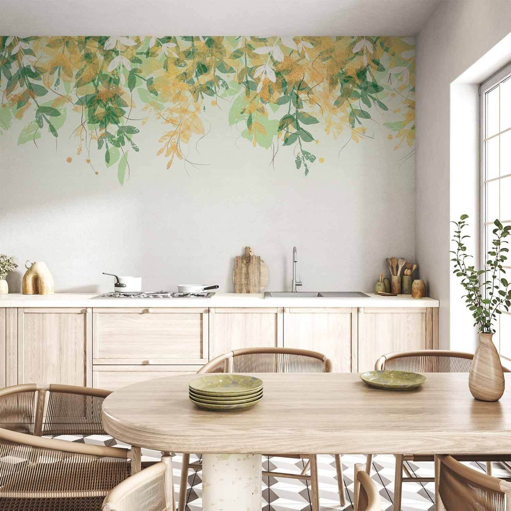 Vlies Fototapete - Under the Vegetation - First Variant 450x315 cm Blätter b-A-10115-a-a