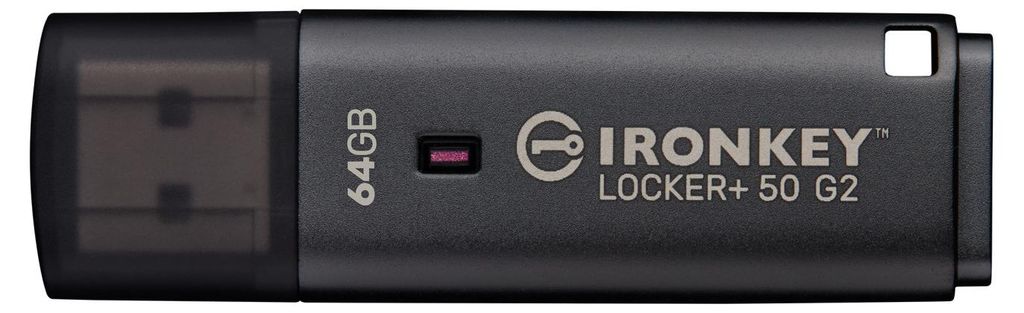 Kingston Technology IronKey 64GB Locker Plus 50 G2, FIPS 197, AES-256