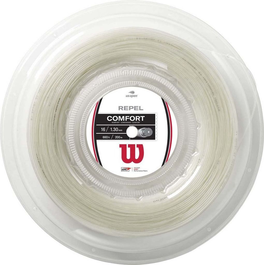 Wilson Repel 16 200 M Tennisrollen Saite Durchsichtig 1.30 mm Durchsichtig 1.30 mm