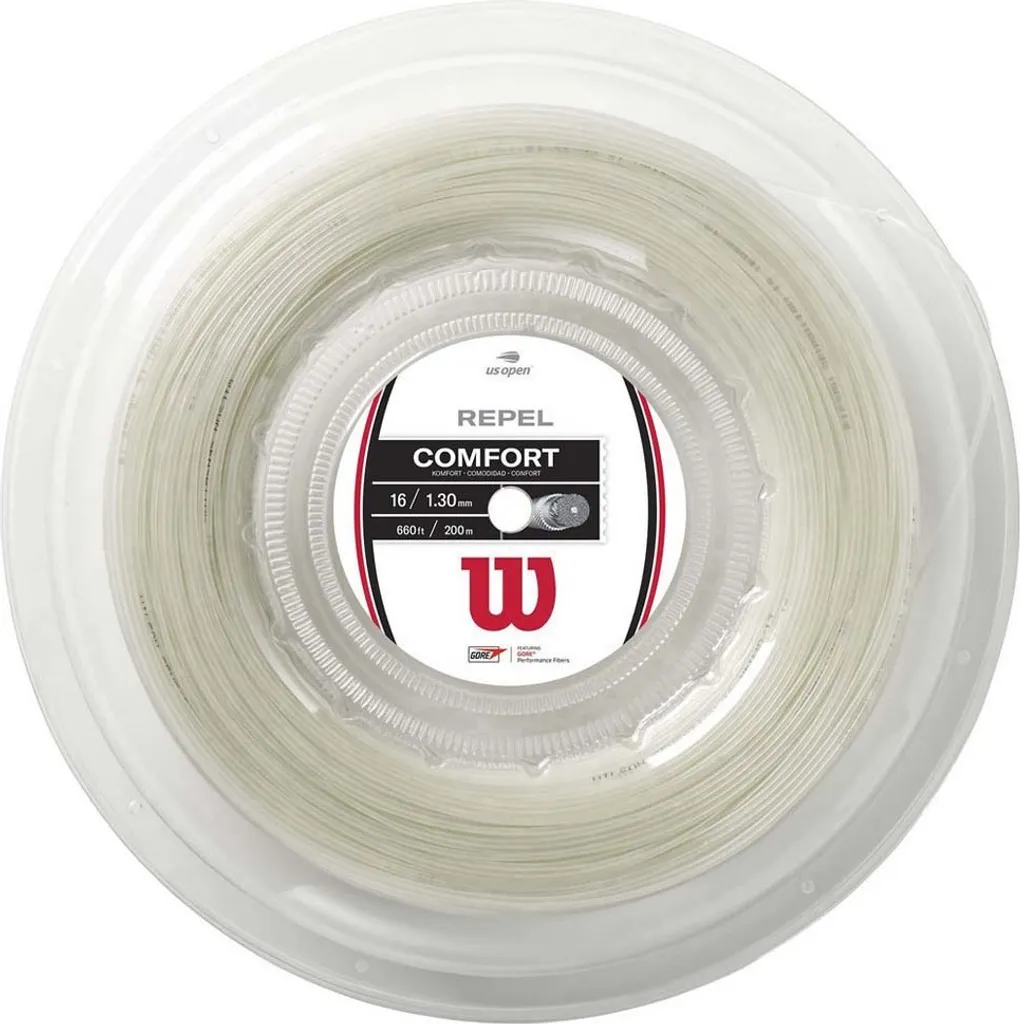 Cordage de Tennis Wilson Repel 16 Rouleau 200m Monofilament 1.30 mm Neuf