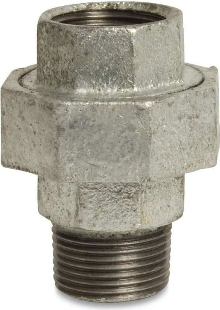 Gewindefitting Temperguss Verschraubung Typ Konisch 3/8" IG x 3/8" AG