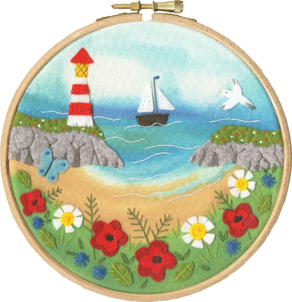Bothy Threads EFE7 Poppy Bay: Viaggio creativo tra feltro e fili