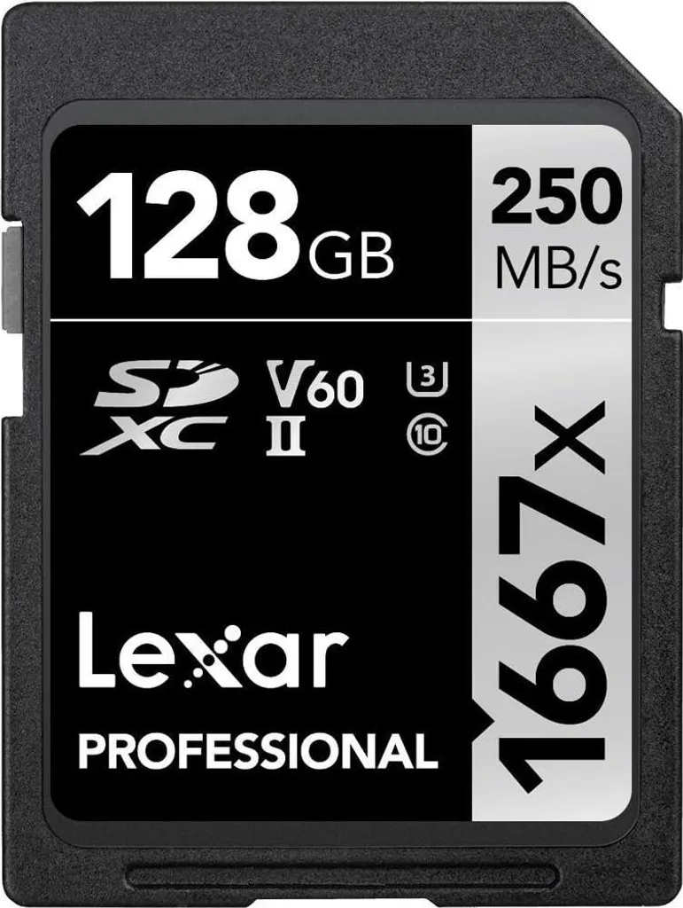 Lexar SDXC 128GB Professional 1667x UHS-II - Scatto Rapido V60