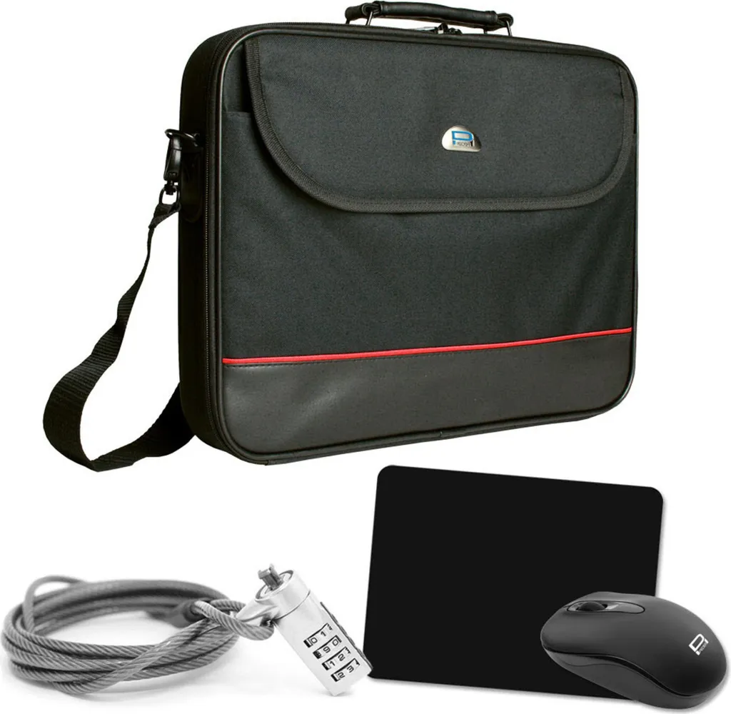 PEDEA Sacoche pour Ordinateur Portable Mallette PC 15.6 Pouces avec Souris