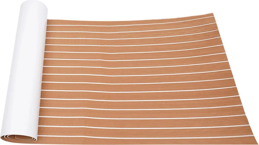 Tapis de pont antidérapant 6mm isolation phonique mousse EVA brun blanc