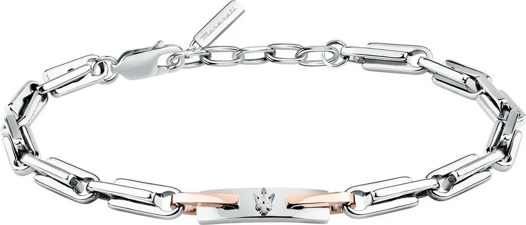Maserati Iconic Bracciale Uomo JM425AVD107 Acciaio Sportivo 22cm