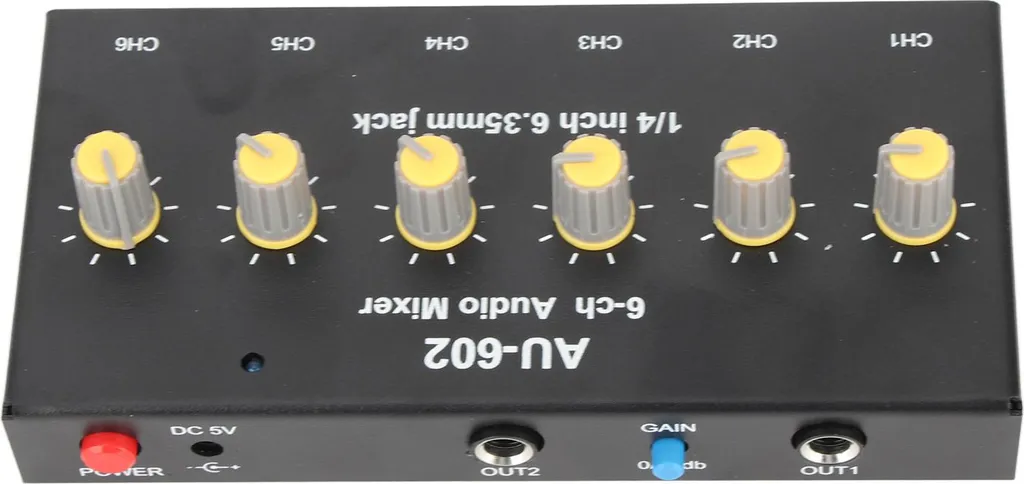 Mélangeur Stéréo 6 Canaux : Solution Mixage Guitare Micro pour Scène - 5