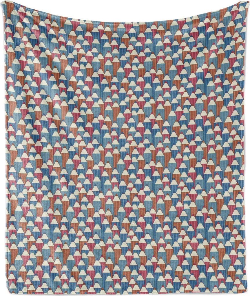 Abakuhaus Coperta Flanella Matite Colorate 175x230cm | Plaid Morbido
