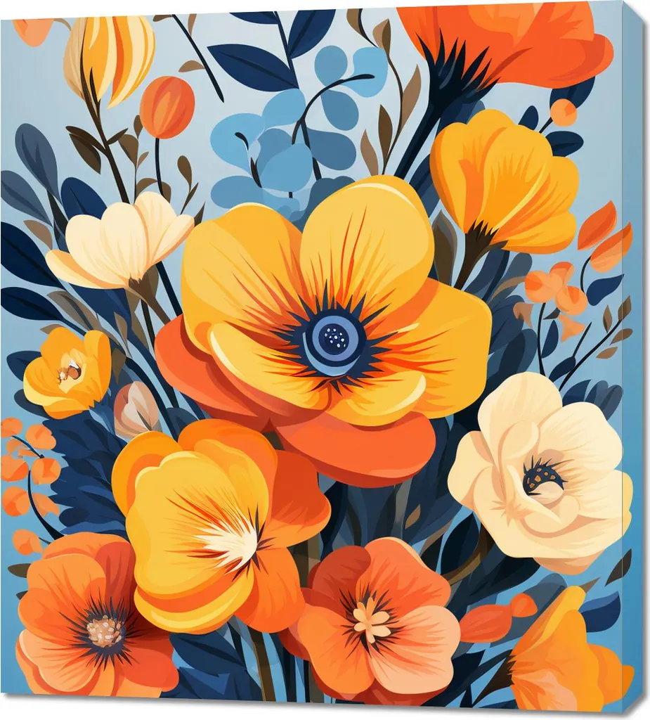 Maestà Floreale 90x100 | Quadro su Tela Emozioni d'Autore per Casa