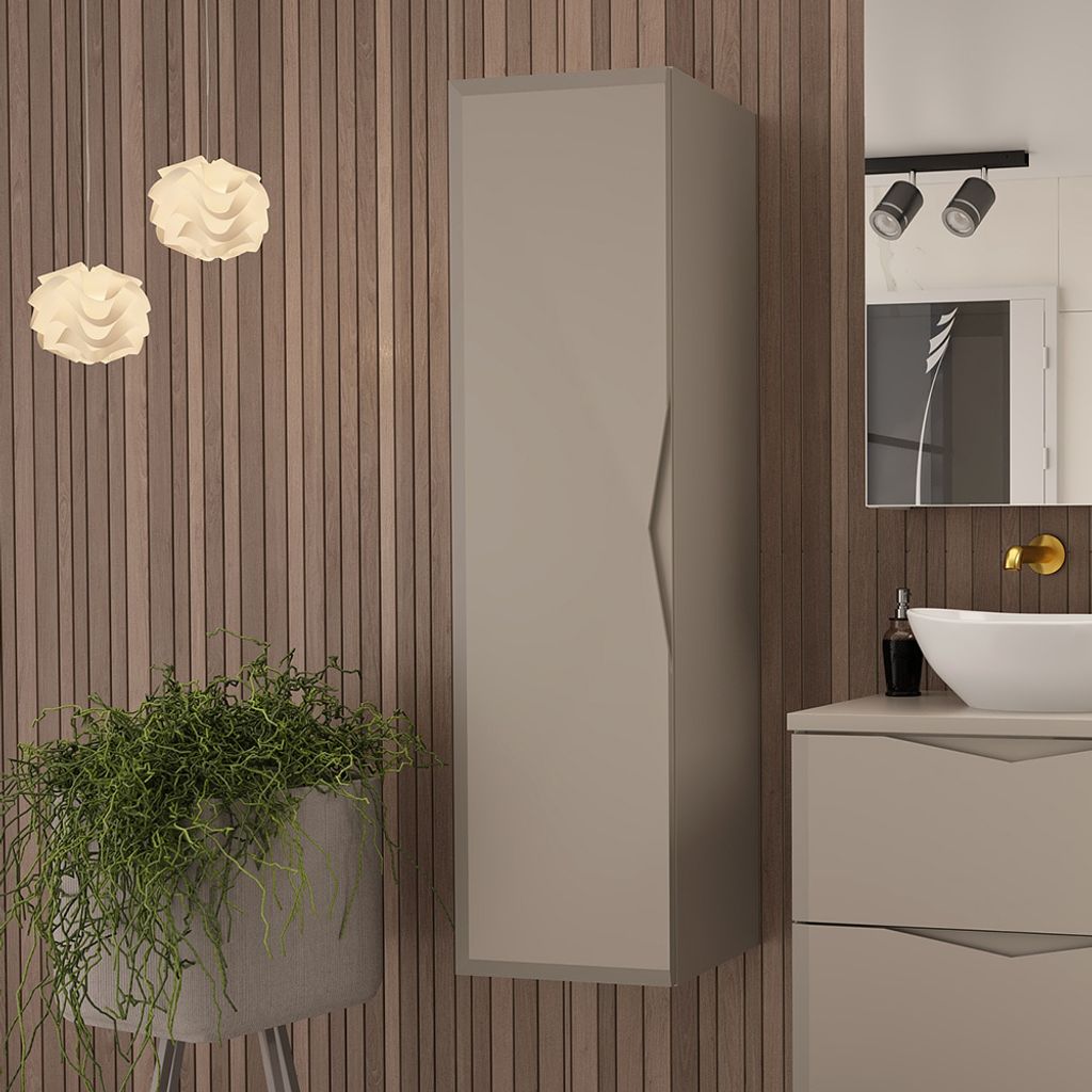 Badezimmermöbel Set 3-teilig in kaschmir DORIDA-140