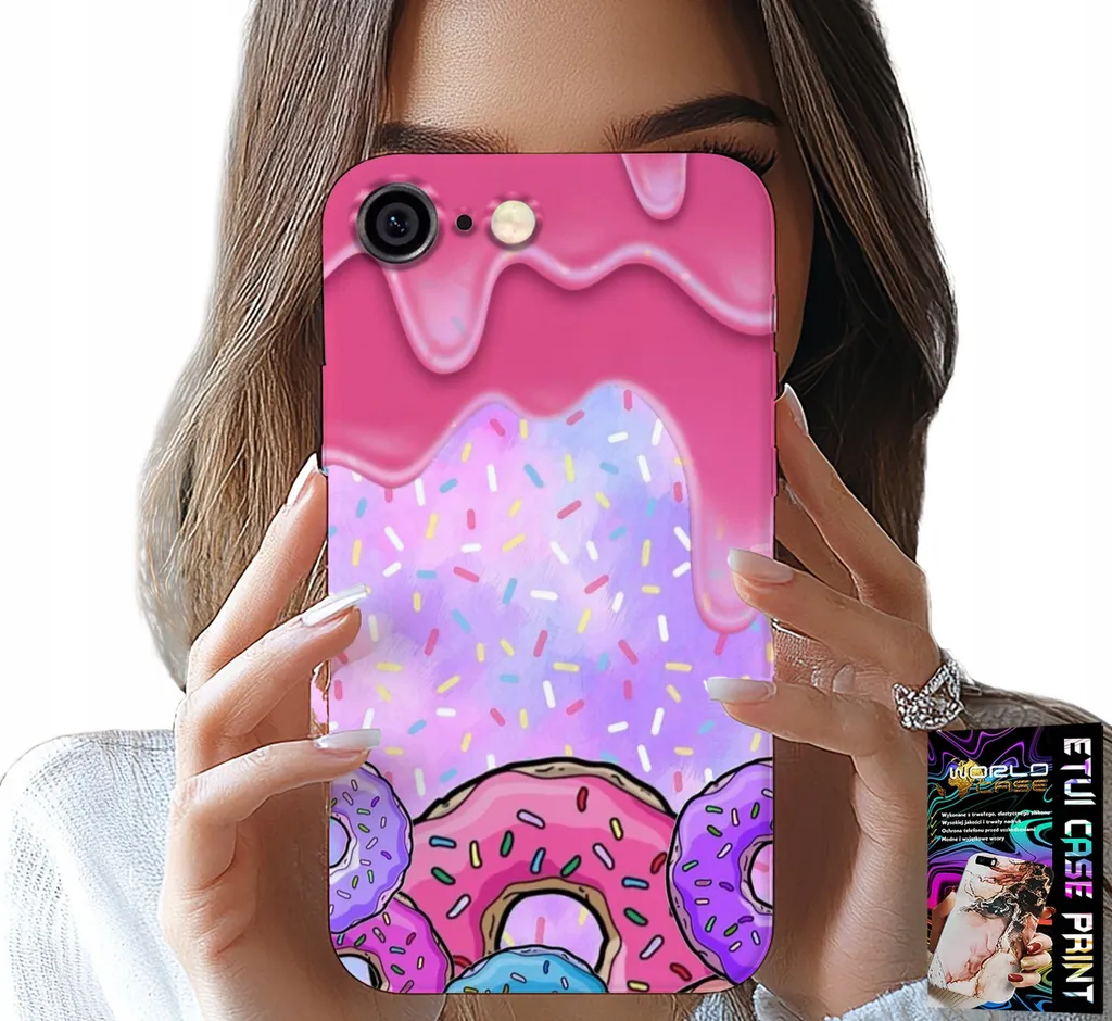 Cover iPhone 6 Plus Ciambelle Pop Art + Screen Protector Vetro