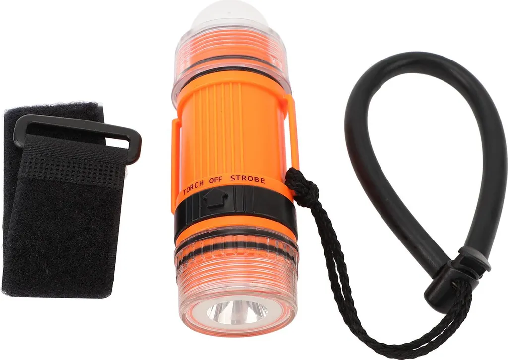 Lampe Torche de Signalisation Plongée à LED Orange - Étanche - 2