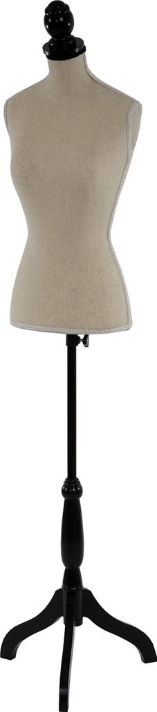 Manichino Sartoriale Busto Donna T220 - Regolabile In Altezza, Treppiede Legno, Per Cucito E Decorazione - Foto 2