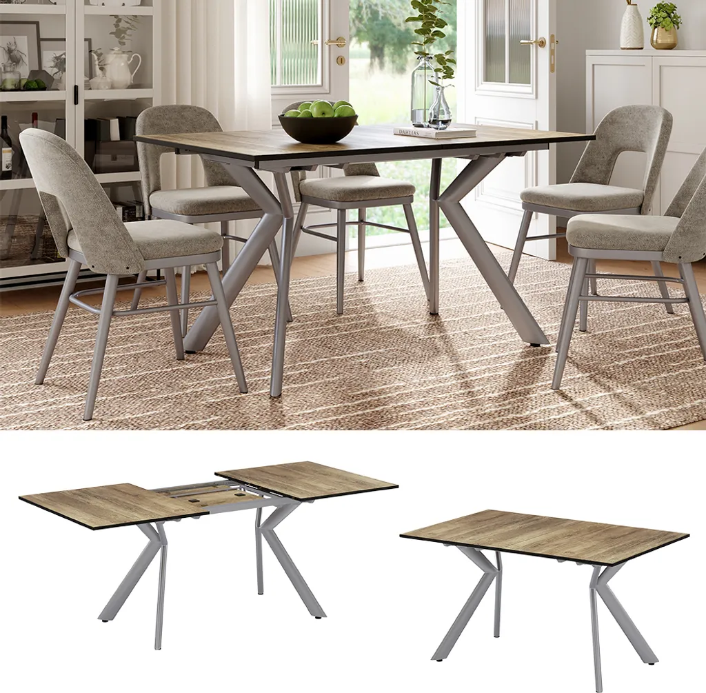 Table à manger Vicco Trill extensible : gagnez de la place avec élégance - 2