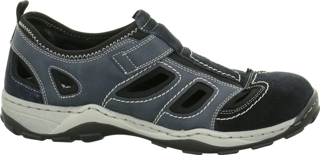 Rieker Herren Klett Halbschuh durchbrochen dunkelblau 44 Produktbild 24