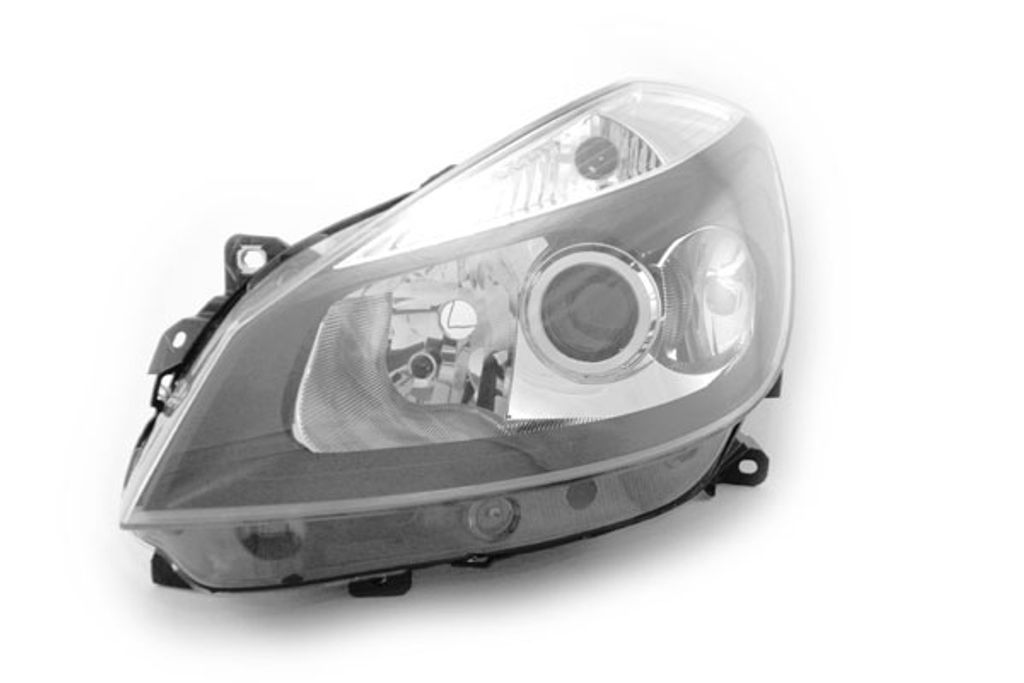 Johns, Scheinwerfer Halogen Front passend für Renault Clio BR CR 05 - 09 H7 H7 H1 Links 7701061075 260608237R 260608764R 7701070491