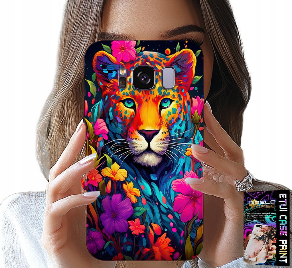 Hülle Für Samsung Galaxy S8 - Blumenmuster Tiger Tiger + Folie