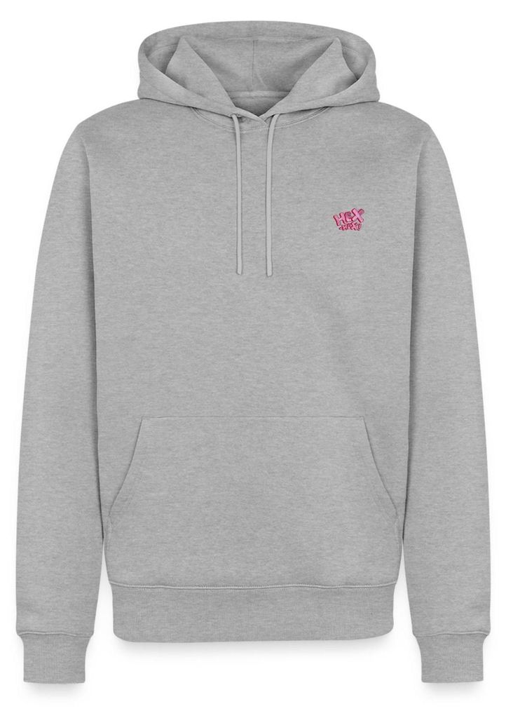 Spreadshirt Bibi Blocksberg Hex Hex Pink Stick Herren Premium Hoodie, XXL, Grau meliert