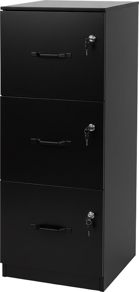 Relaxdays Aktenschrank Hängeregister, 3 abschließbare Produktbild 