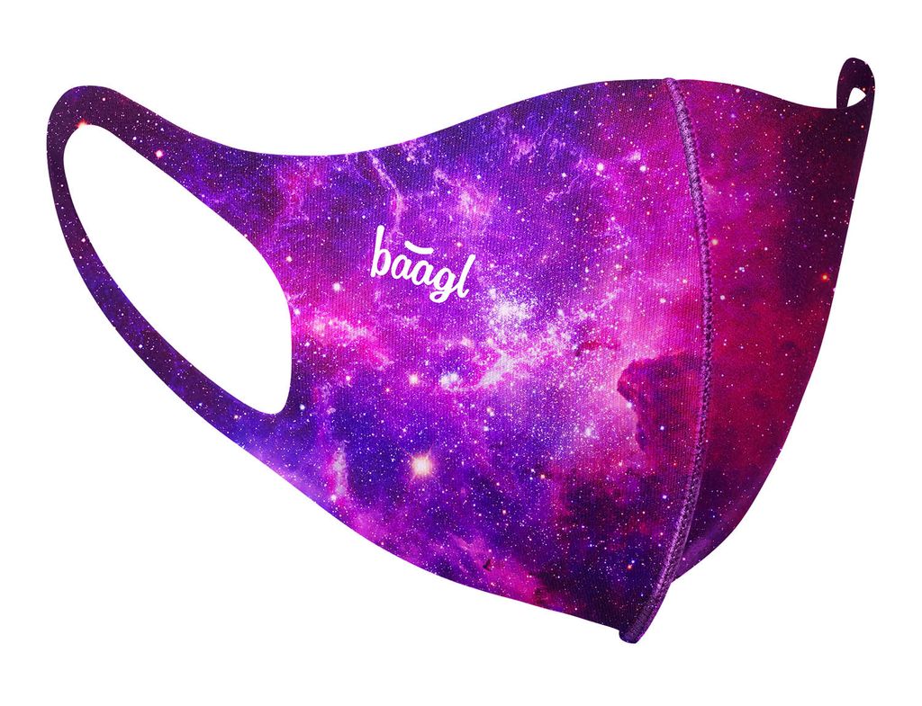 Mund und Nasenschutz Waschbar mit Galaxie Motiv, Mundschutz Produktbild 