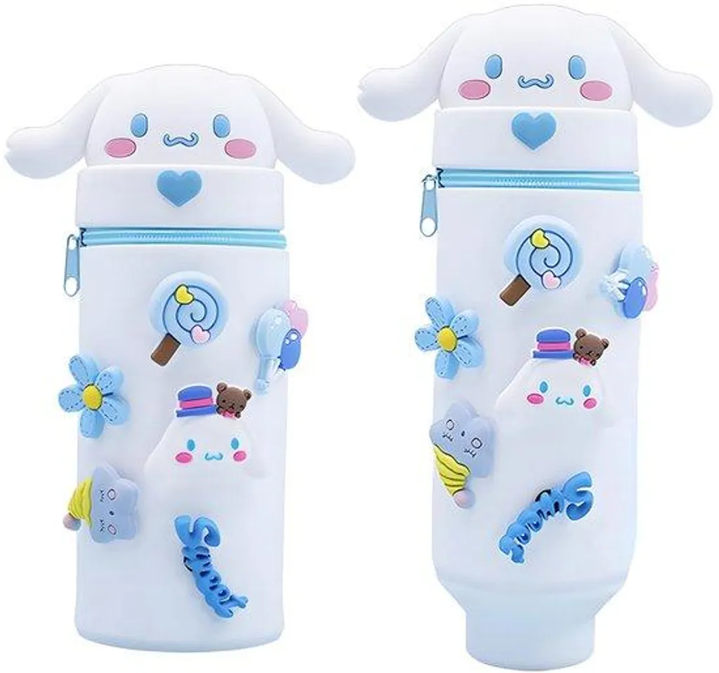 Trousse bleue 2-en-1 scolaire et bureau avec design télescopique