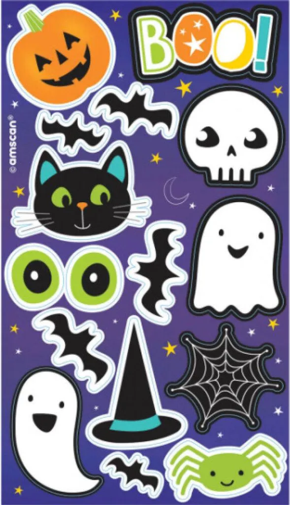 Autocollants Halloween faciles à décoller sans traces pour vos vitres