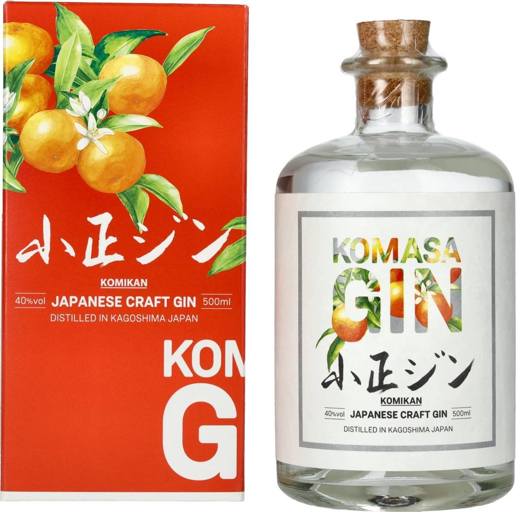 Komasa Gin SAKURAJIMA KOMIKAN 40% Vol. 0,5l en boîte cadeau Image du produit 