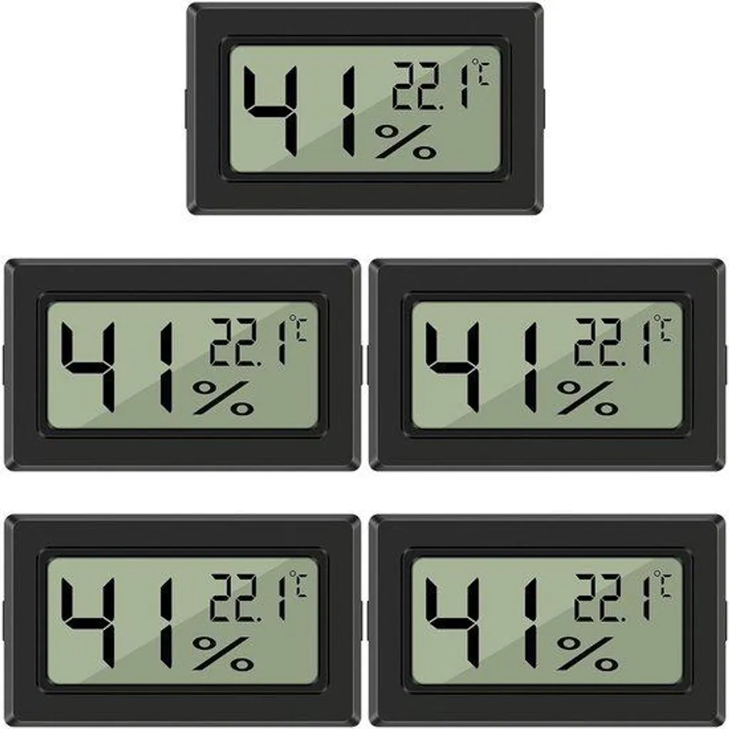 Capteur humidité et température numérique LCD haute précision - Pack de 5