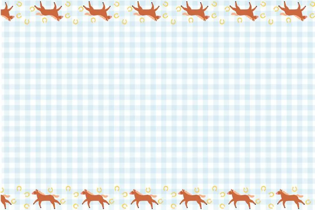Tovaglia Carta Scacchi Cavalli 180x120 - Decorazione Dolce Blu