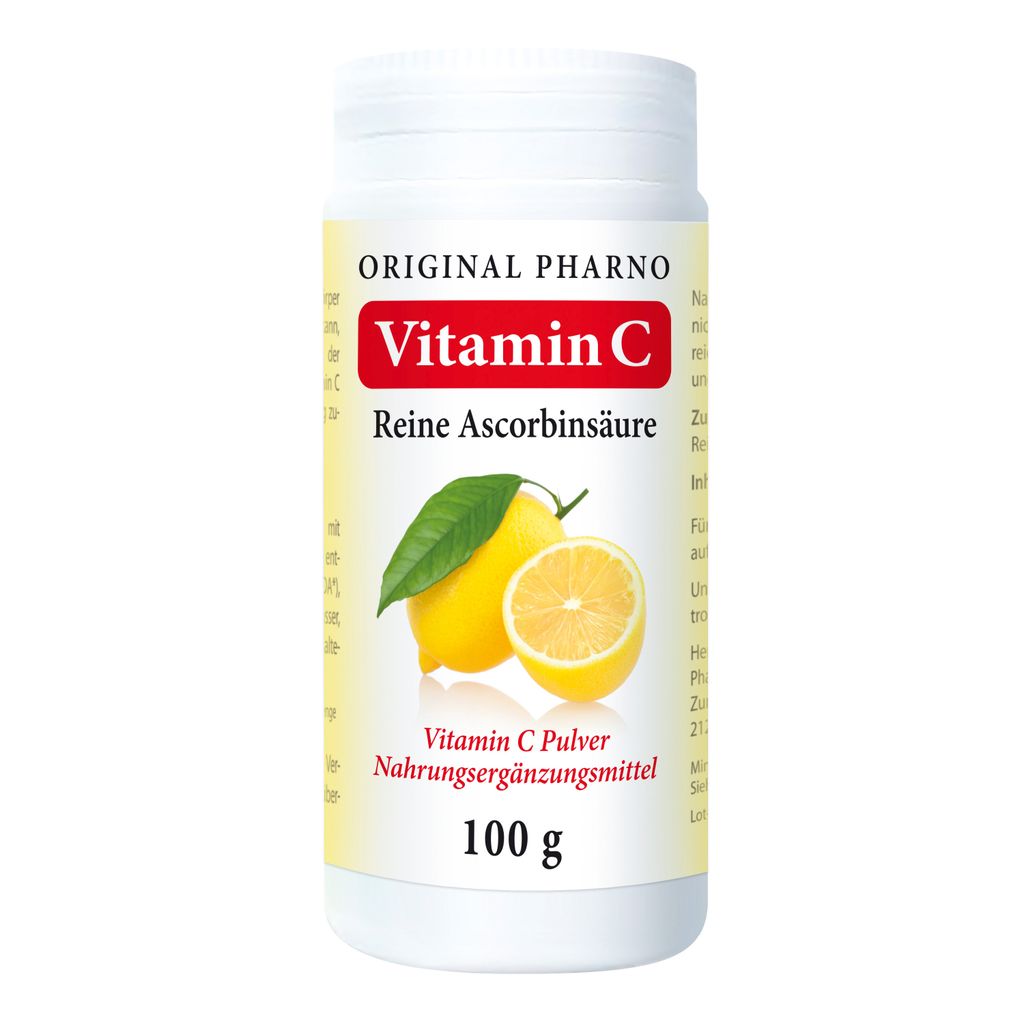 Original Pharno Vitamin C Pulver - 100g - Reine Ascorbinsäure