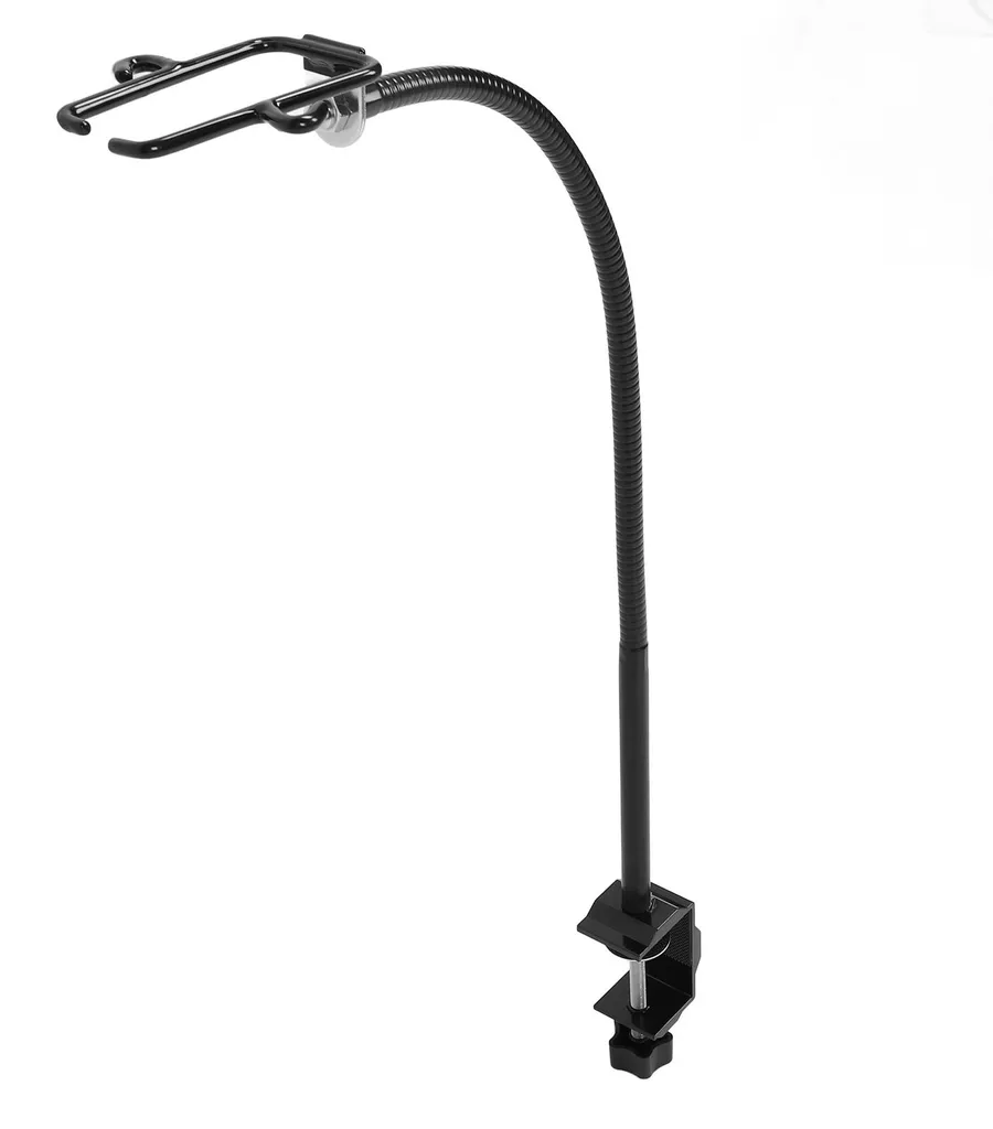 Porte sèche-cheveux de table avec pince de fixation, support orientable