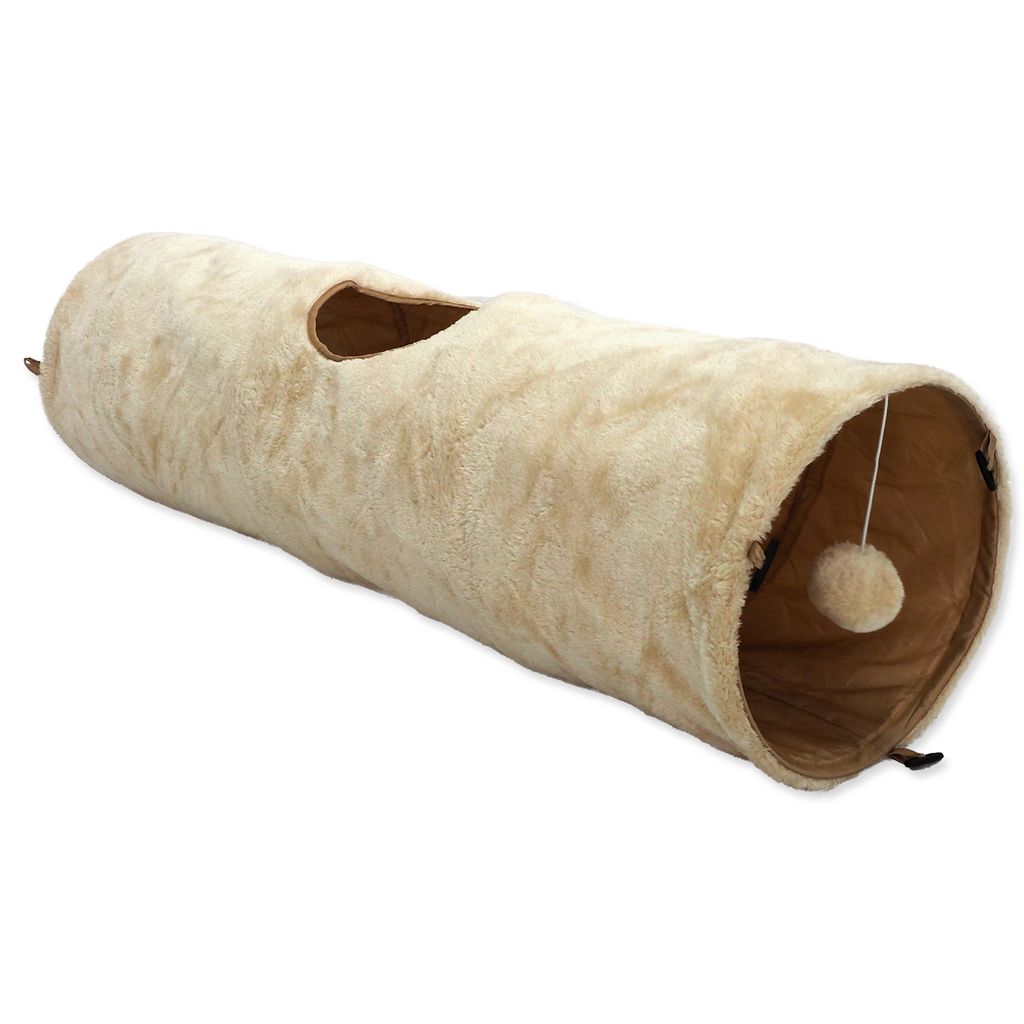 Tunel MAGIC CAT plyšový šustící béžový 90 cm Obrázek produktu 