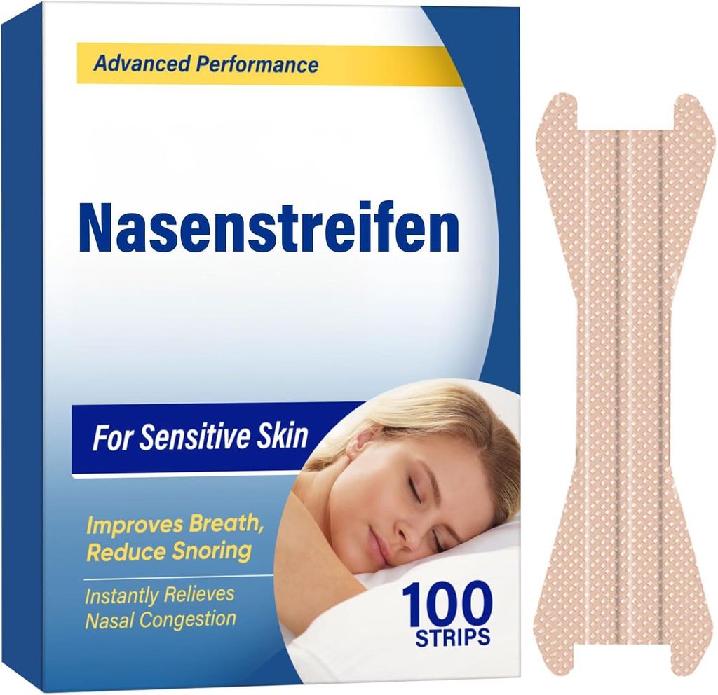 Náplasti na nos 100 ks. Dýchanie Chrápanie Spánok Tréning Obrázok produktu 