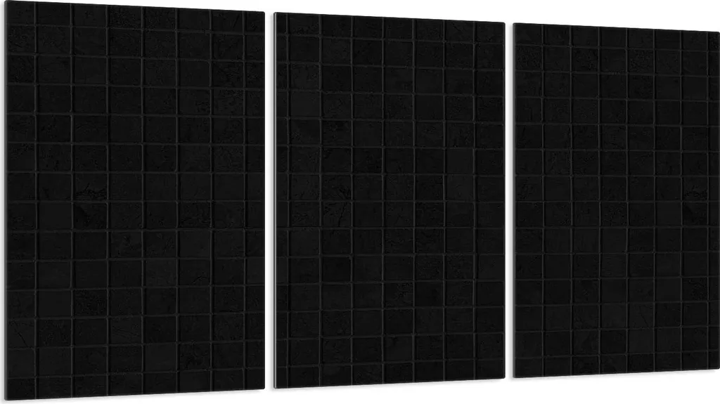 Copri Piano Cottura Vetro Temperato 3 Pezzi 30x52 - Nero Sostenibile