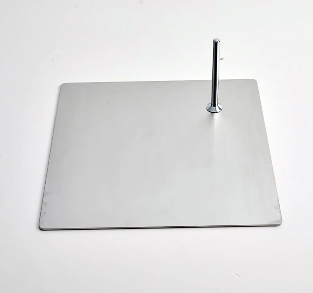 Base de Remplacement Anti-Bascule pour Mannequin en Acier Argent 39x39 cm