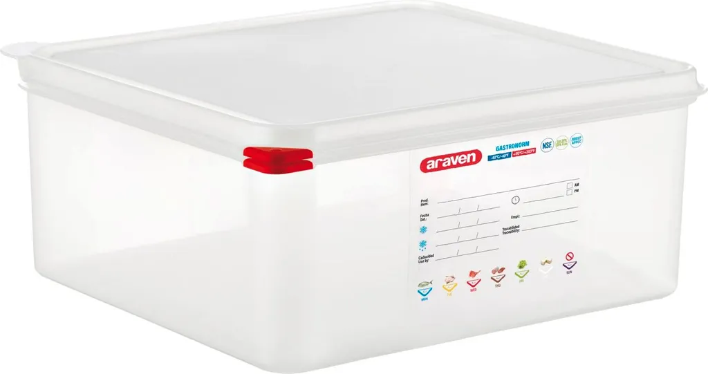 Contenitore Araven GN 2/3 150mm 14L - Standard HACCP per Ristorazione