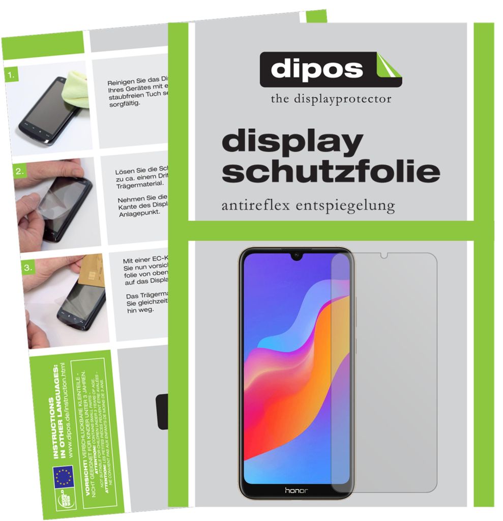 2+2x Schutzfolie für Honor 8A Pro matt Displayschutzfolie Produktbild 