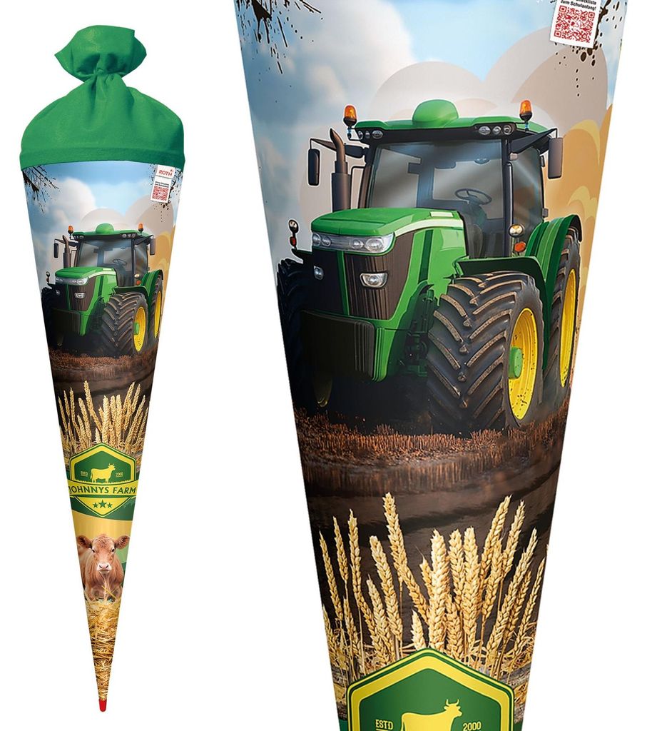 ROTH Schultüte "Traktor Power" rund 700 mm Produktbild 