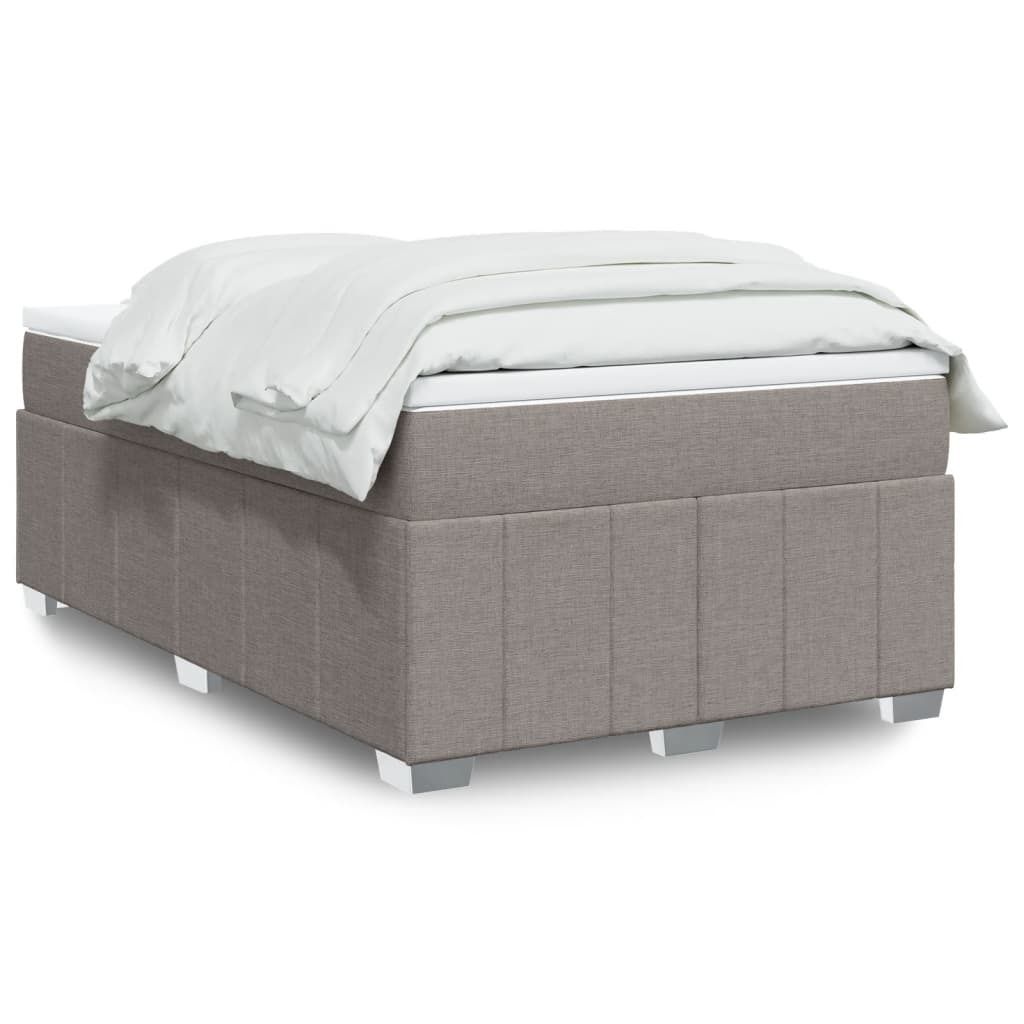 Boxspringbett mit Matratze Taupe 120x200 cm Stoff, Klassische Betten 2024 Neu DesignMöbel
