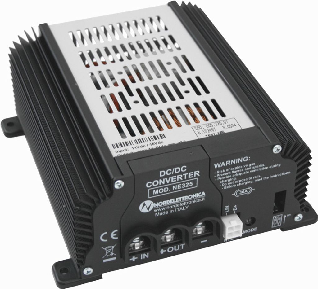 Nordelettronica 12 Volt Batterie Ladebooster 25 A NE325 Wohnmobil Reisemobil Caravan Boot