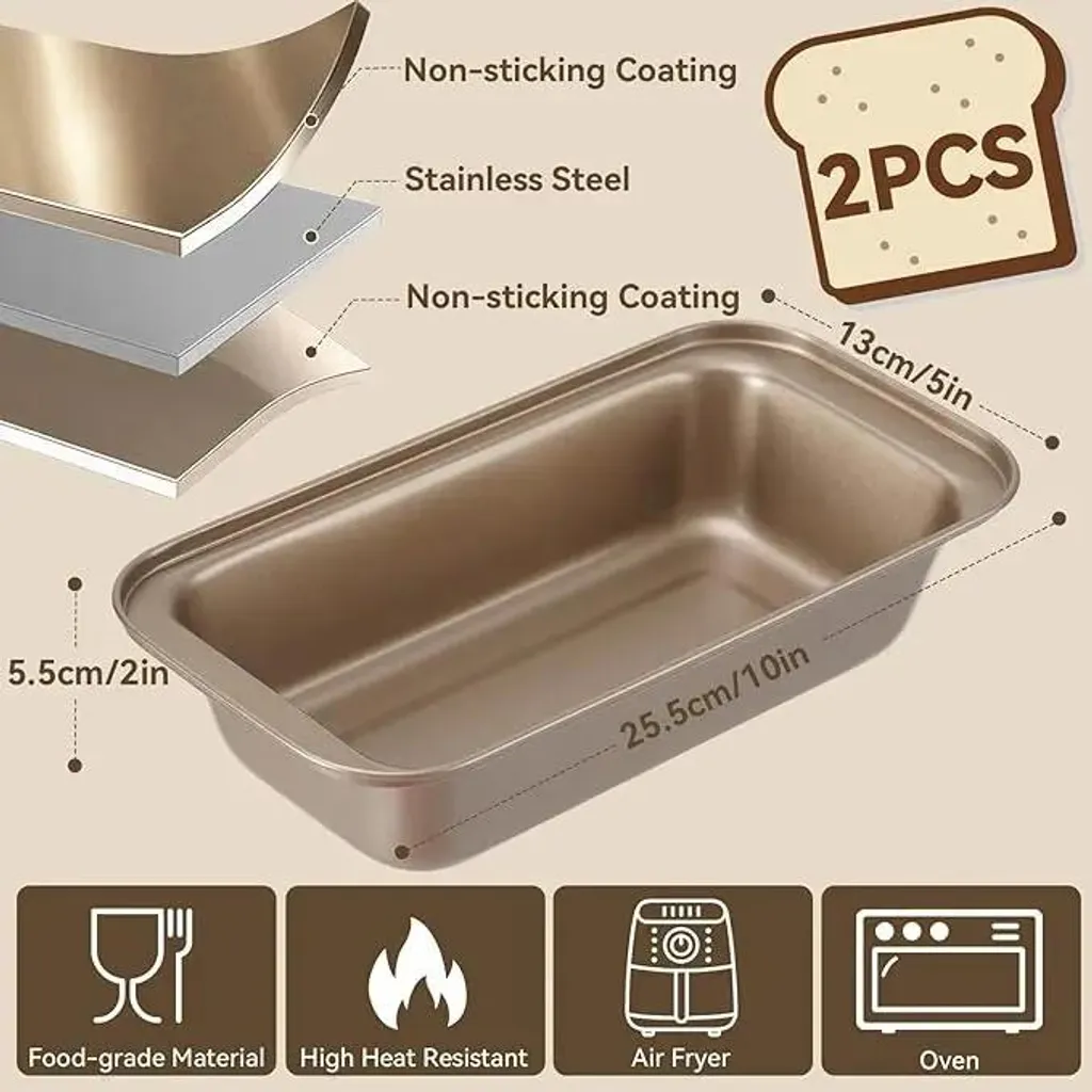 Stampo Rettangolare per Pane Inox - Resistente e Facile da Pulire - 4